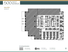 500 West Monroe St, Chicago, IL à louer Plan d  tage- Image 1 de 1