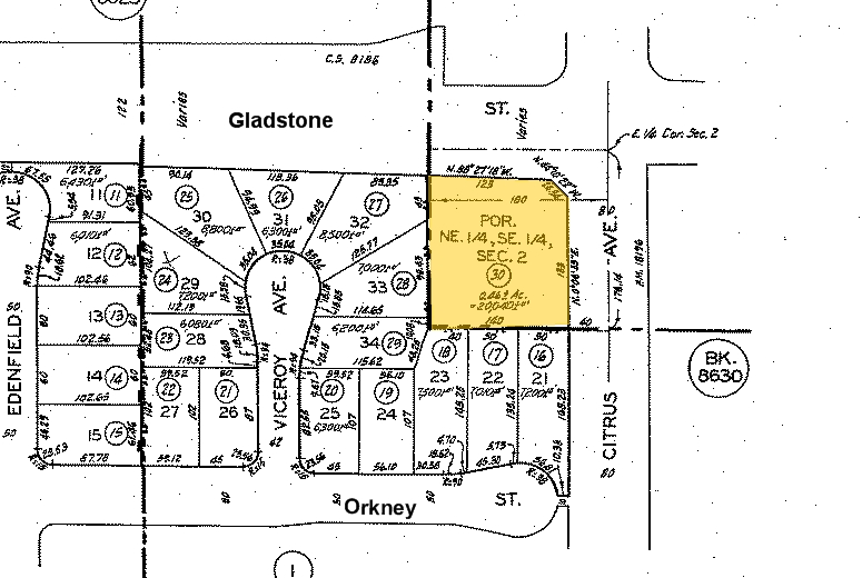 890 E Gladstone St, Azusa, CA à vendre - Plan cadastral - Image 2 de 3