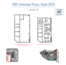 2001 Gateway Pl, San Jose, CA à louer Plan d’étage- Image 1 de 1