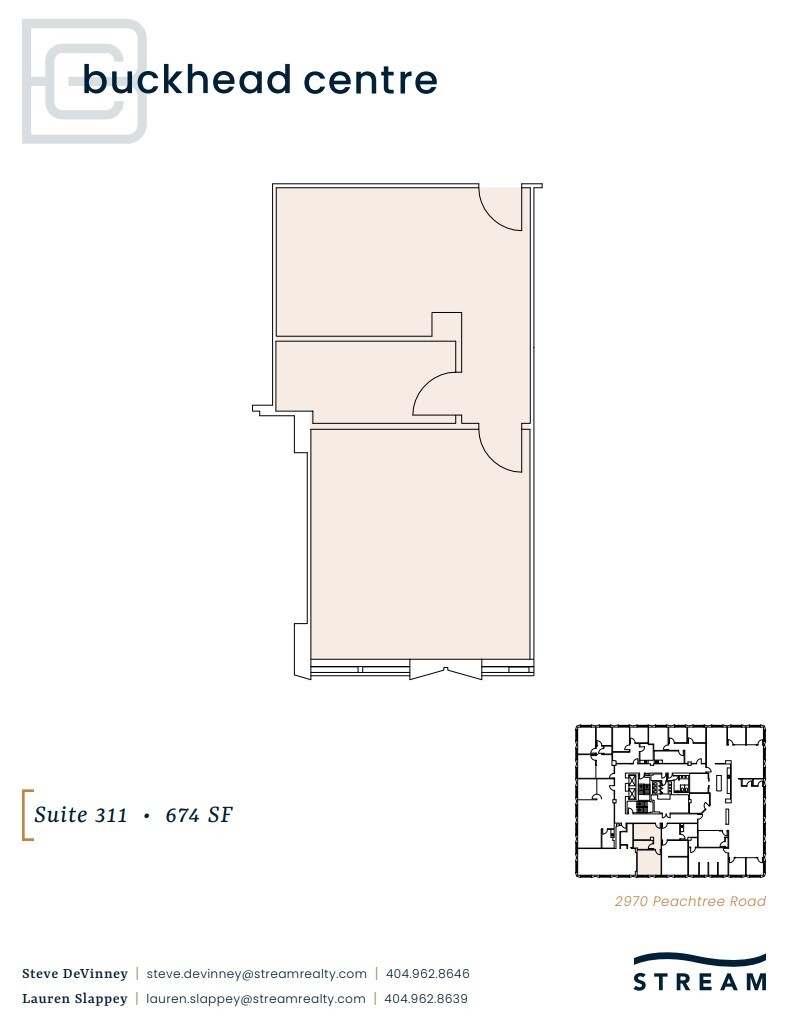 2970 Peachtree Rd NW, Atlanta, GA à louer Plan d  tage- Image 1 de 1