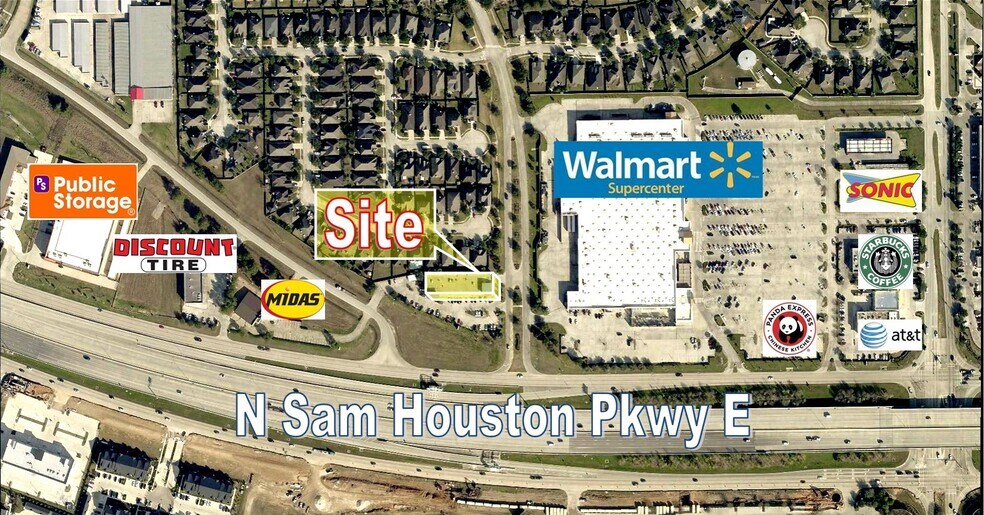 9025 N Sam Houston Pky E, Humble, TX à vendre - Aérien - Image 2 de 2