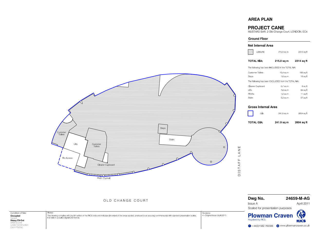 2-3 Old Change Ct, London for lease Floor Plan- Image 1 of 3