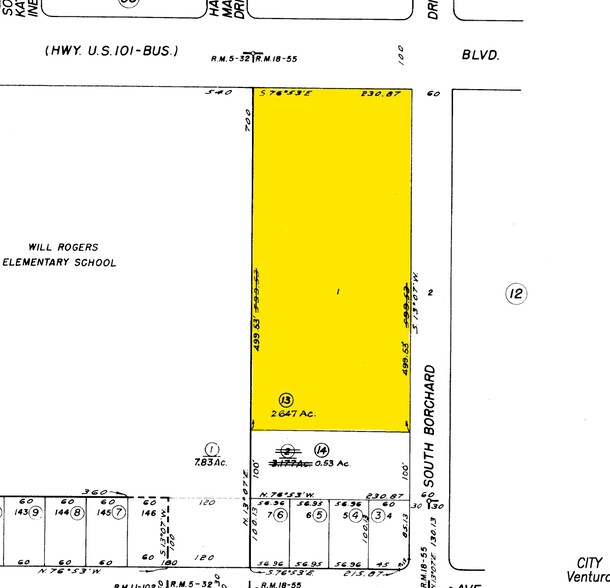 299 Borchard Dr, Ventura, CA for lease - Plat Map - Image 3 of 4