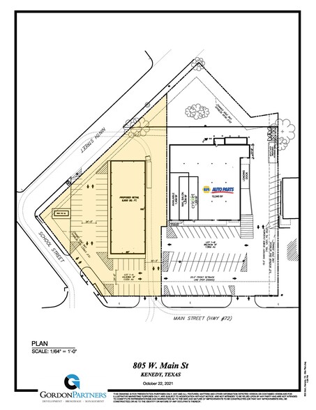 805 W Main St, Kenedy, TX à vendre - Plan de site - Image 2 de 7