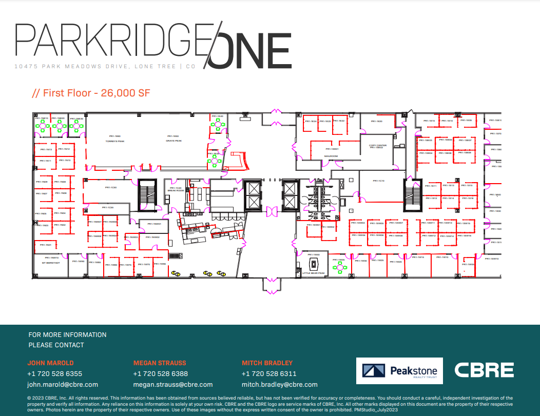 10475 Park Meadows Dr, Lone Tree, CO à vendre Plan d  tage- Image 1 de 1