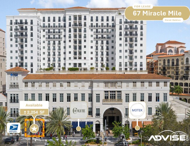 Plus de détails pour 55-67 Miracle Mile, Coral Gables, FL - Bureau/Commerce de détail à louer