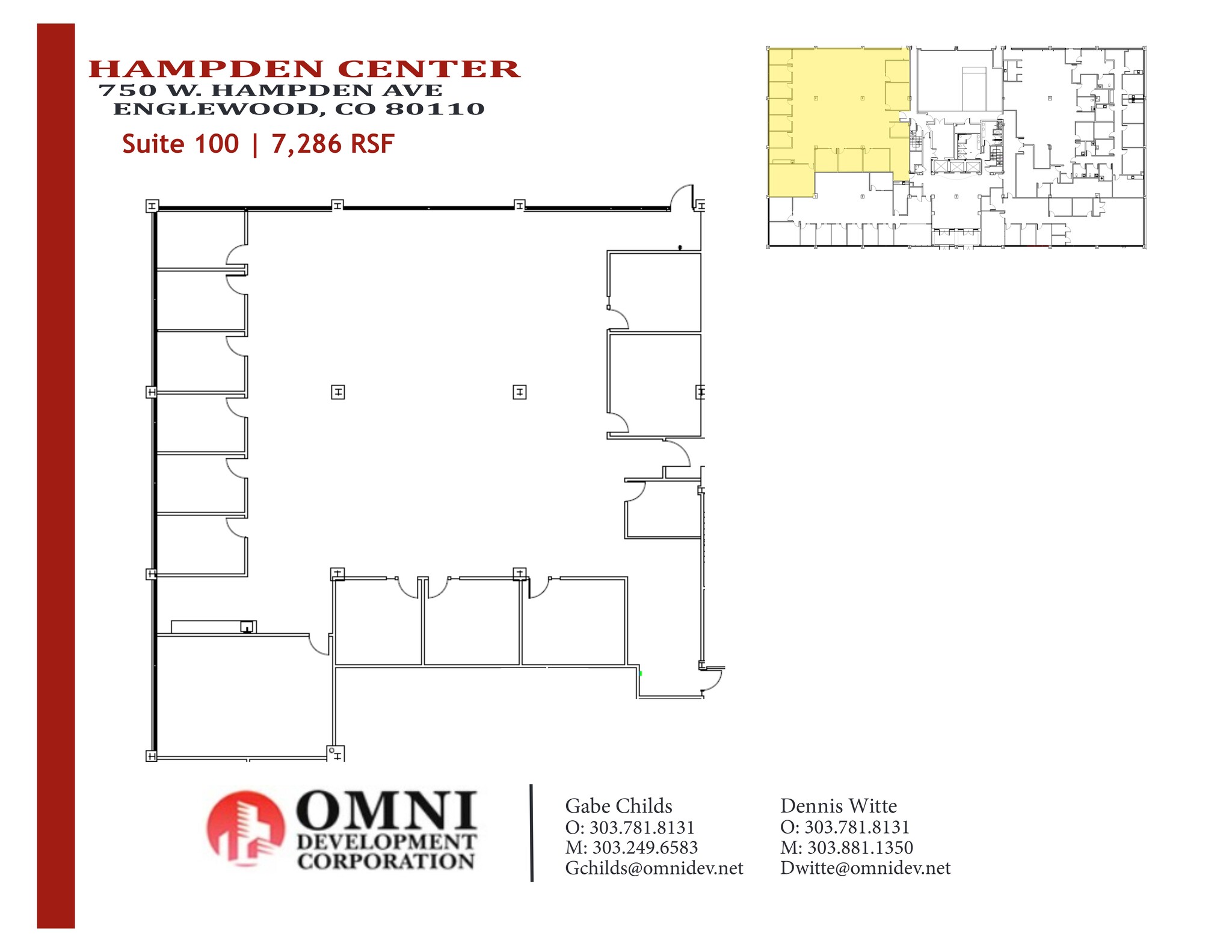 750 W Hampden Ave, Englewood, CO à louer Plan de site- Image 1 de 1