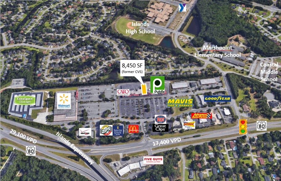 4717 US Highway 80 E, Savannah, GA for lease - Aerial - Image 1 of 1