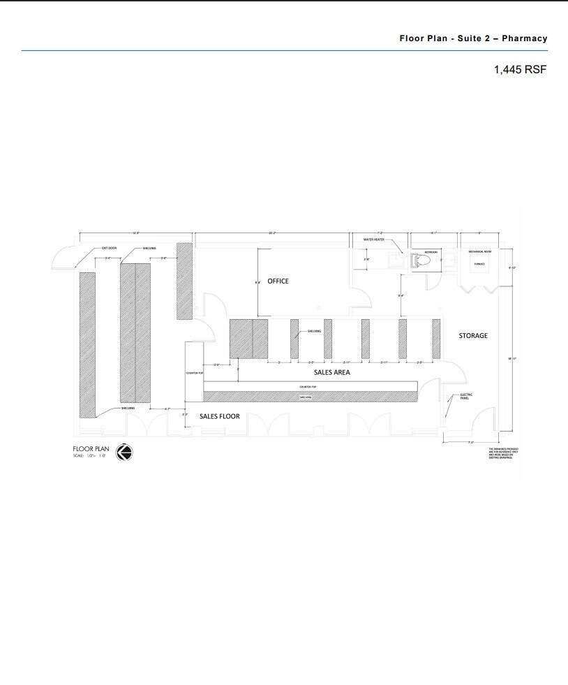 22341 W Eight Mile Rd, Detroit, MI for lease Floor Plan- Image 1 of 2