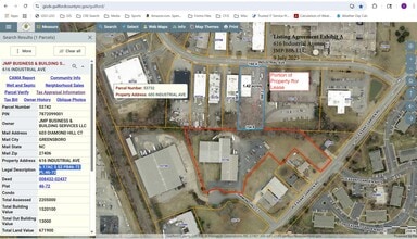 616 Industrial Ave, Greensboro, NC à louer Plan de site- Image 1 de 7