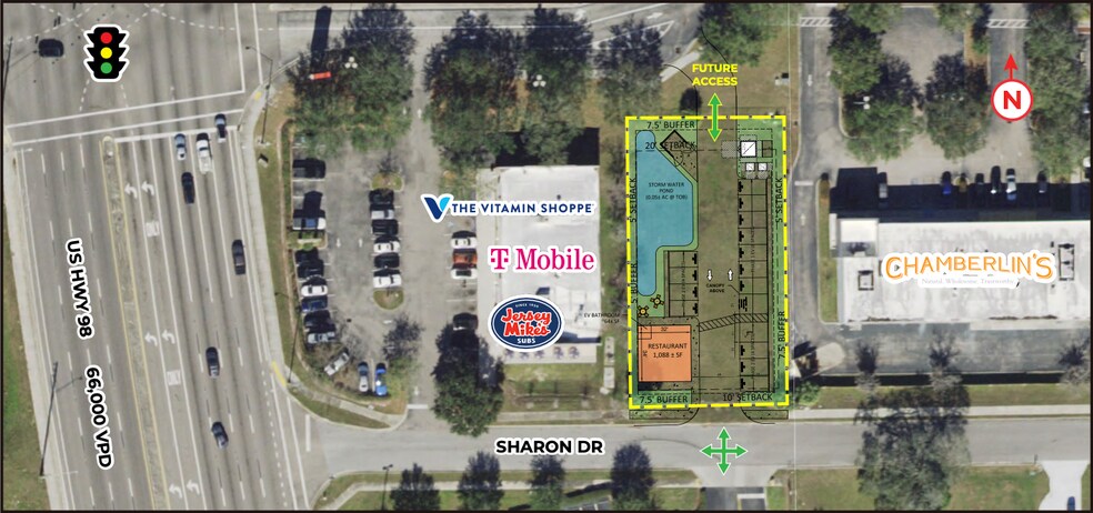 1057 Sharon Dr, Lakeland, FL à louer - Plan de site - Image 1 de 2