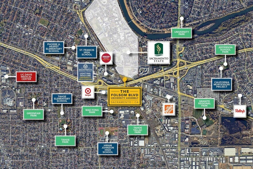 6948-7042 Folsom Blvd, Sacramento, CA à vendre - Photo du bâtiment - Image 3 de 7