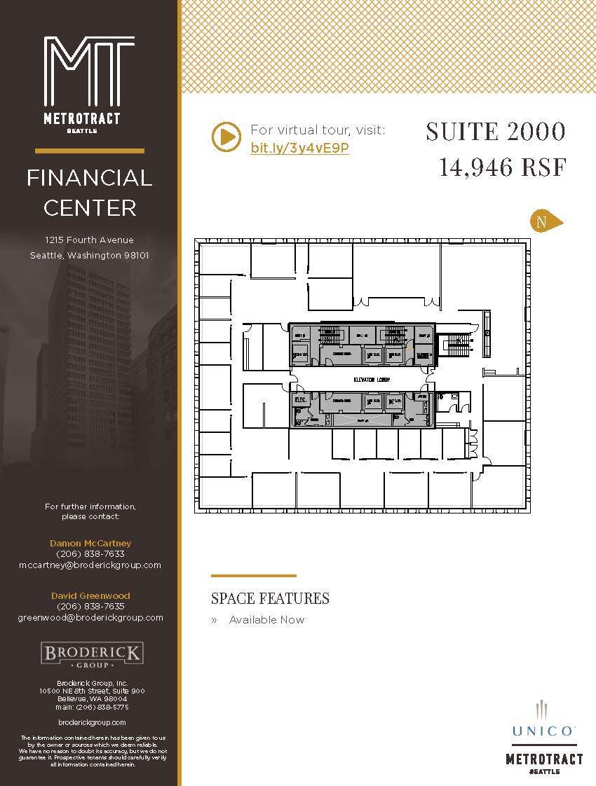1215 4th Ave, Seattle, WA à louer Plan d’étage- Image 1 de 1