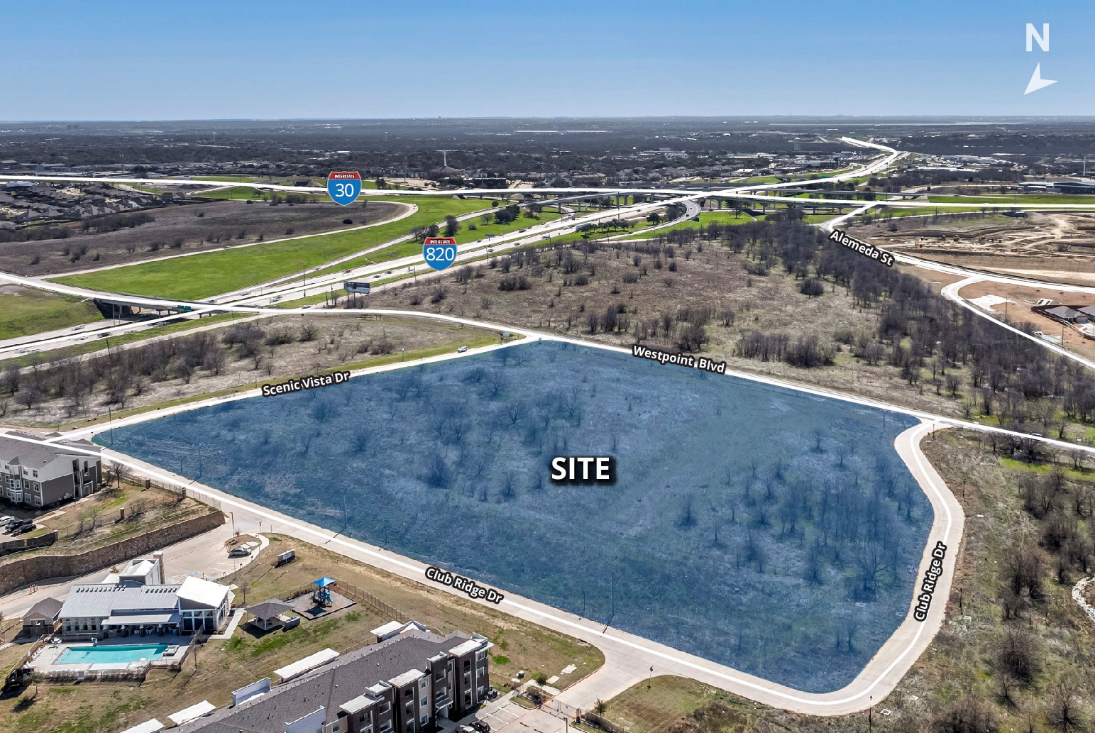 9500 Westpoint blvd, Fort Worth, TX for sale Aerial- Image 1 of 2