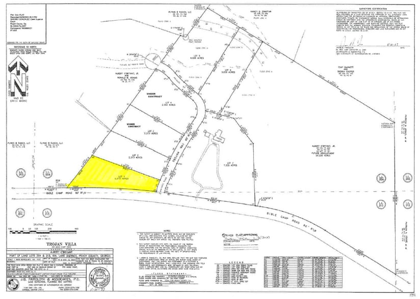 4 Lots Trojan Way way, Byron, GA à vendre - Plan de site - Image 3 de 16