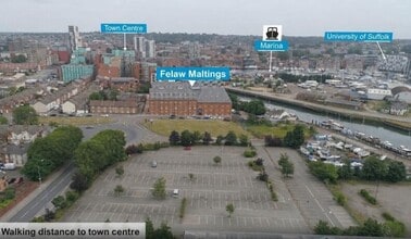 Felaw St, Ipswich, SFK - Aérien Vue de la carte