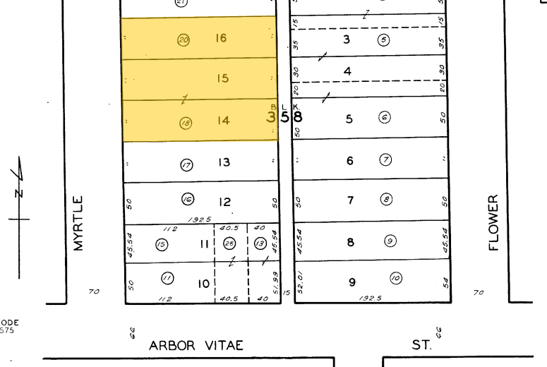 810-810.5 Myrtle Ave, Inglewood, CA à vendre - Plan cadastral - Image 1 de 1