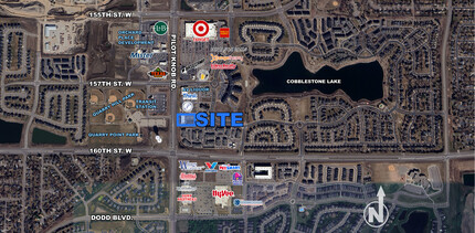 15891 Emperor Ave, Apple Valley, MN - aerial  map view