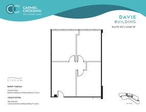 6701 Carmel Rd, Charlotte, NC à louer Plan d’étage- Image 1 de 1