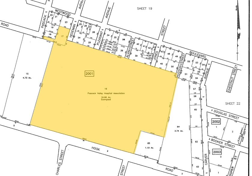 250-270 Old Hook Rd, Westwood, NJ à louer - Plan cadastral - Image 2 de 5