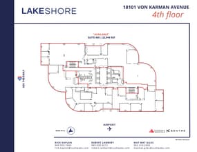 18101 Von Karman Ave, Irvine, CA for lease Floor Plan- Image 2 of 3