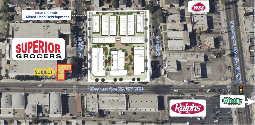 8811 S Western Ave, Los Angeles, CA for lease - Building Photo - Image 2 of 6