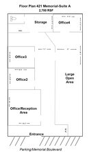 421 Memorial Blvd, Picayune, MS à louer Plan d’étage- Image 1 de 1