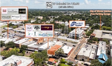 50 W Plant St, Winter Garden, FL - Aérien Vue de la carte - Image1