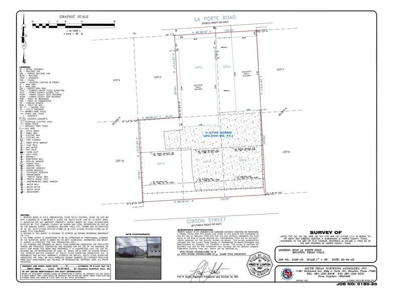 8316 La Porte Rd, Houston, TX à vendre - Plan cadastral - Image 3 de 18