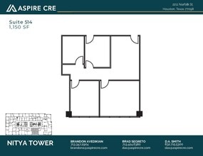 2211 Norfolk St, Houston, TX for lease Floor Plan- Image 2 of 7