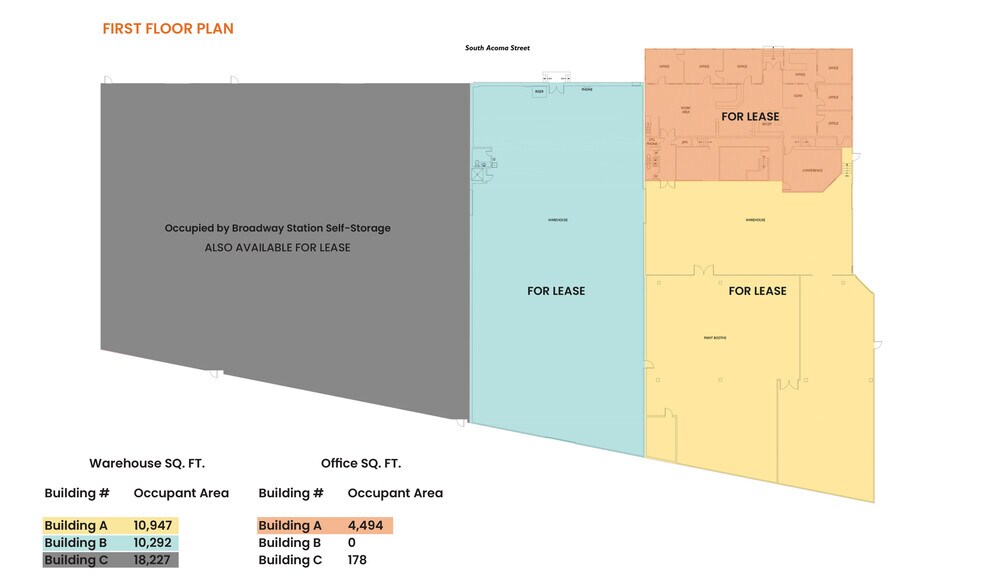 1475 S Acoma St, Denver, CO à louer - Plan d’étage - Image 2 de 20
