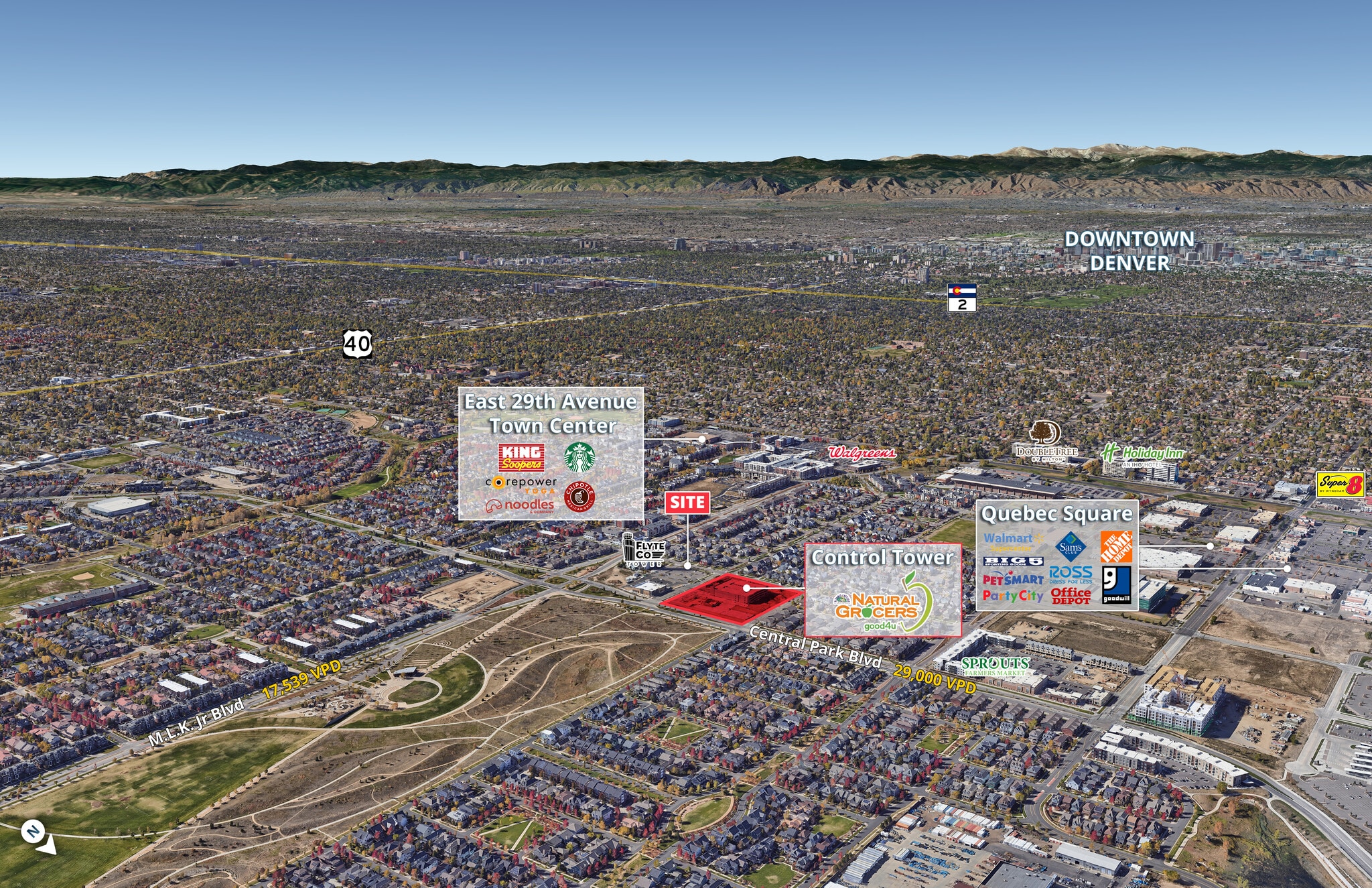 Central Park Blvd & MLK Jr Blvd, Denver, CO à louer Aérien- Image 1 de 3