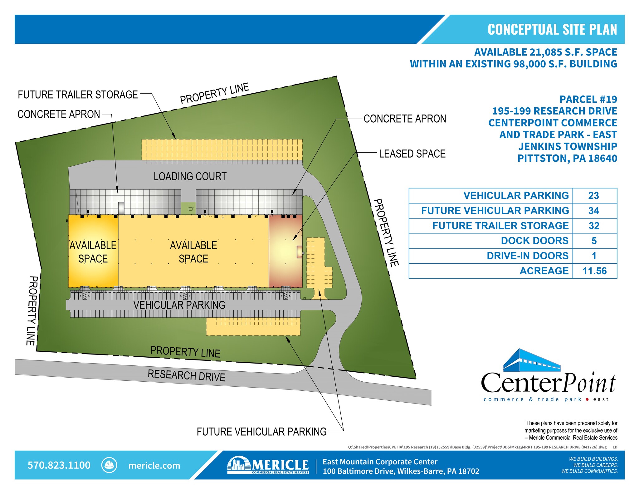201 Research Dr, Jenkins Township, PA for lease Site Plan- Image 1 of 2