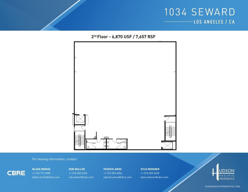 1034 Seward St, Los Angeles, CA for lease Floor Plan- Image 1 of 1