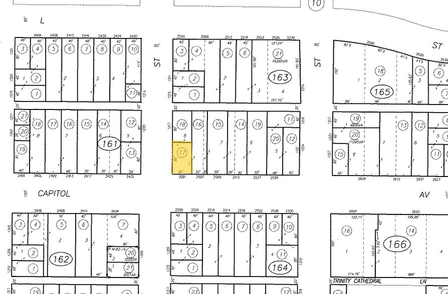 2501 Capitol Ave, Sacramento, CA à louer - Plan cadastral - Image 2 de 2