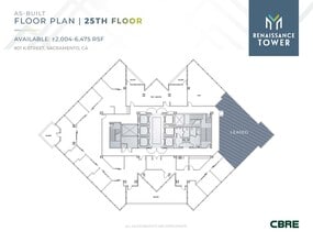 801 K St, Sacramento, CA for lease Floor Plan- Image 1 of 2