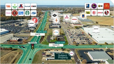 3601 Court St, Pekin, IL - Aérien  Vue de la carte - Image1