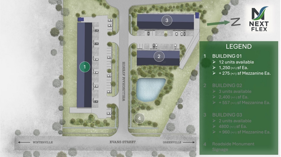 145 Wellingham Ave, Greenville, NC for lease - Site Plan - Image 3 of 3