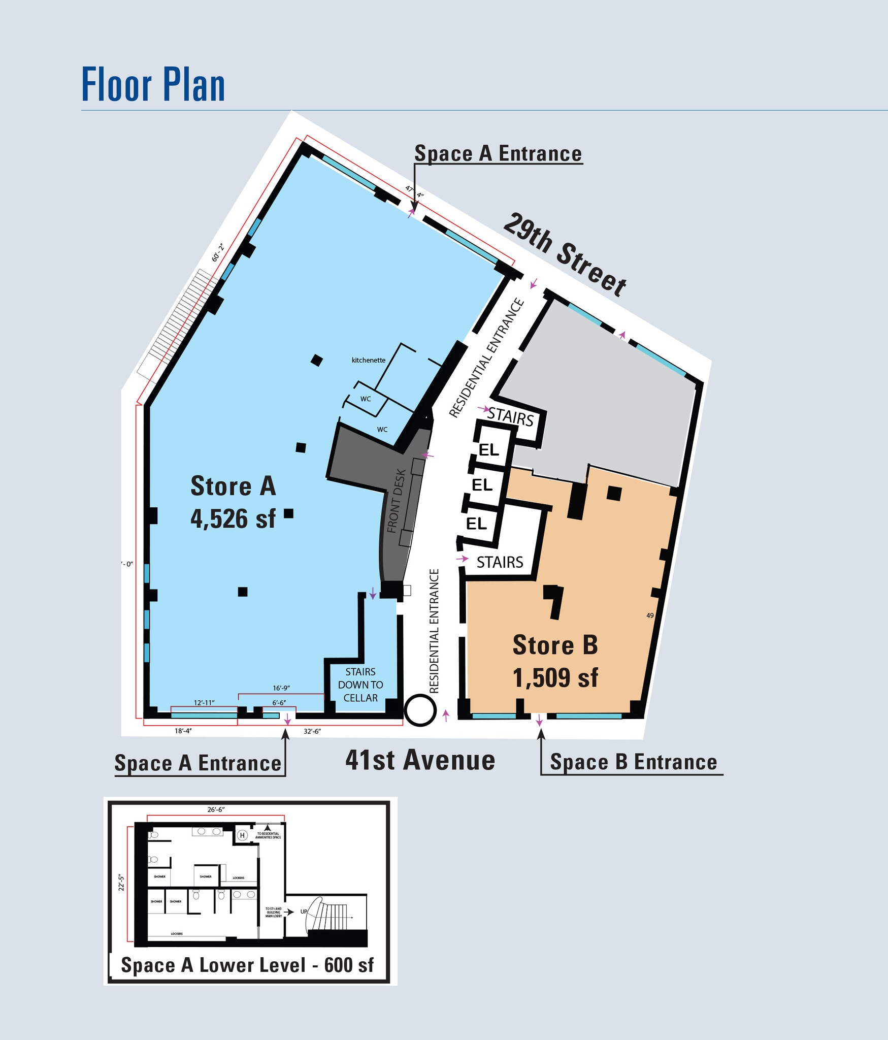 29-28 41st Ave, Long Island City, NY à louer Plan d’étage- Image 1 de 1