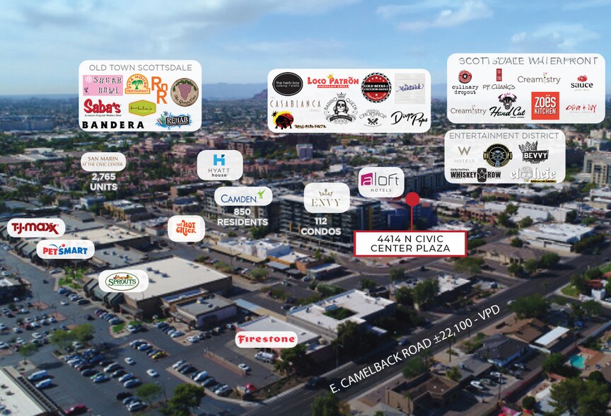 4414 N Civic Center Plz, Scottsdale, AZ à louer - Photo du bâtiment - Image 3 de 4