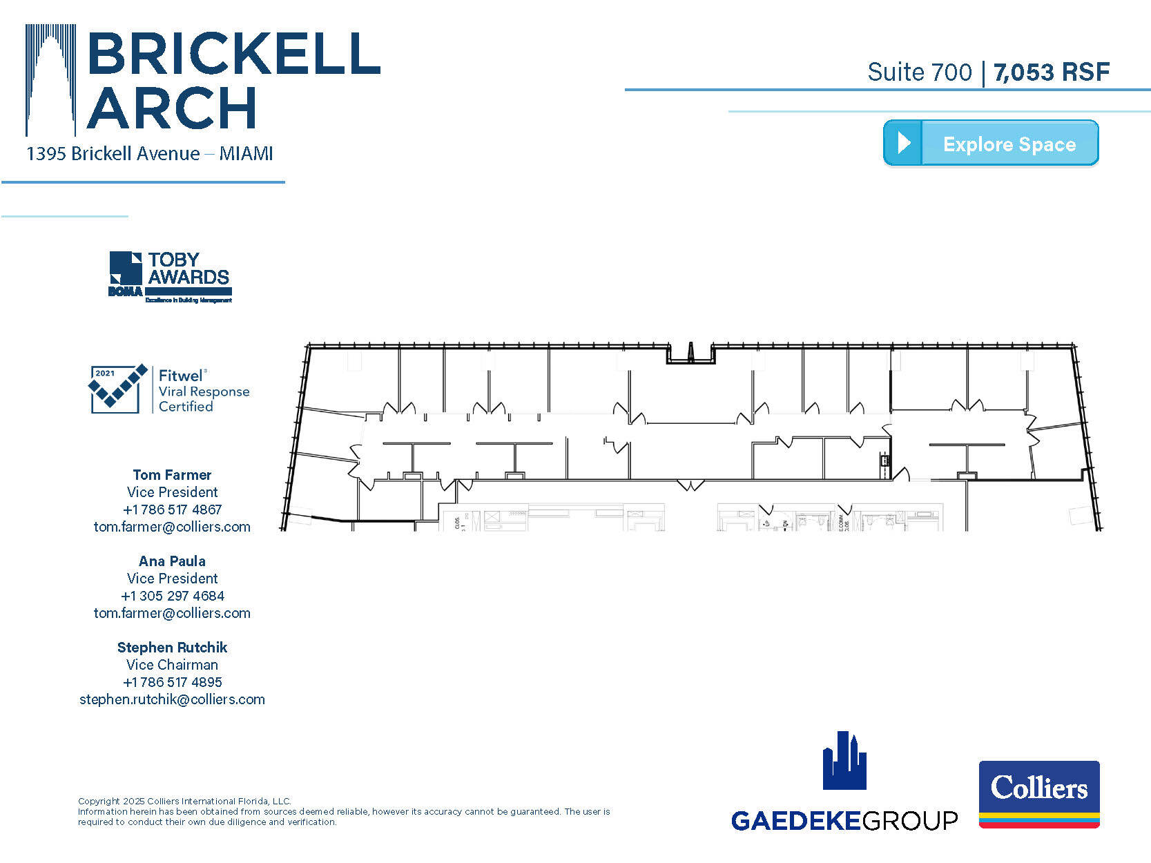 1395 Brickell Ave, Miami, FL for lease Floor Plan- Image 1 of 1