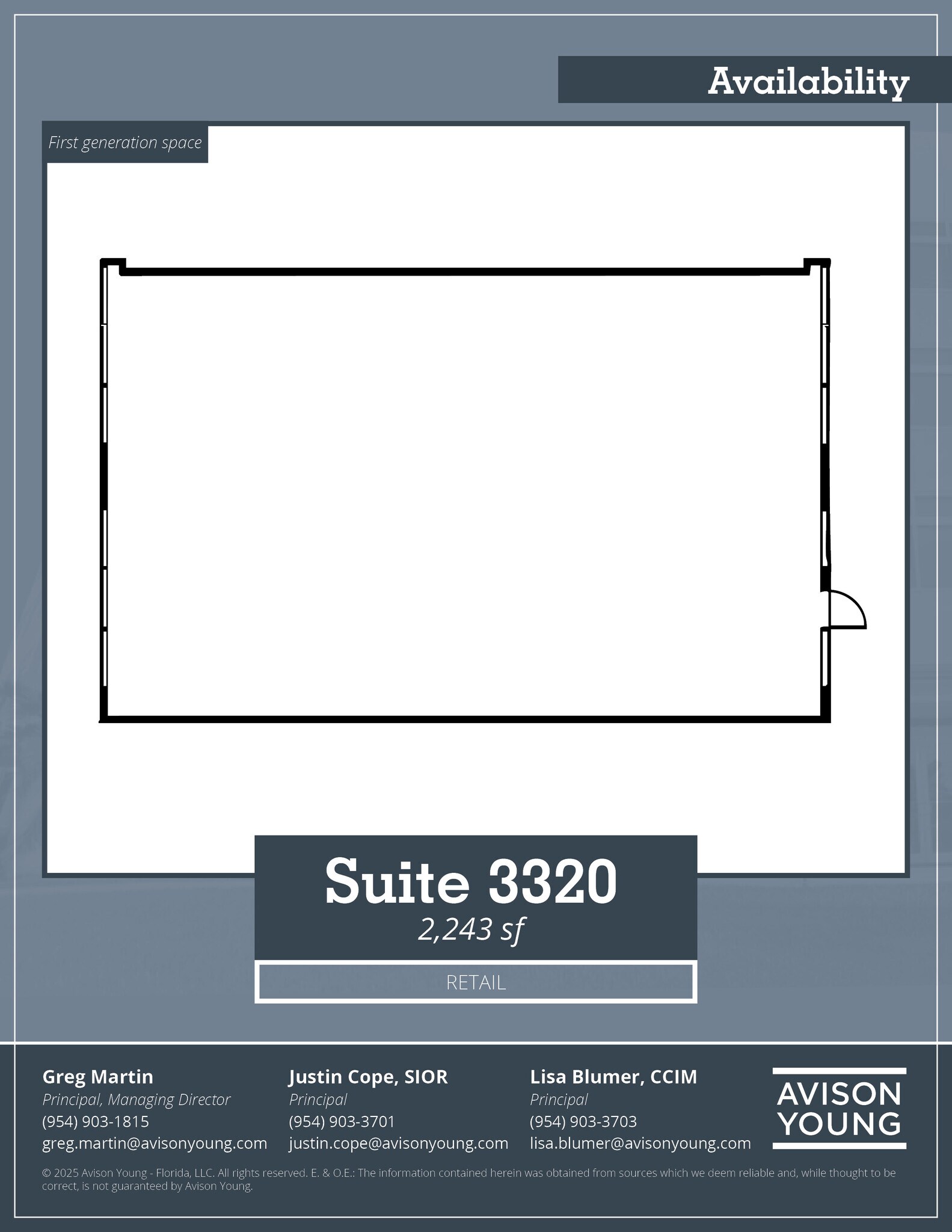 3313-3353 N University Dr, Coral Springs, FL for lease Floor Plan- Image 1 of 1