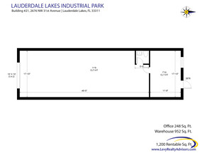 2696 NW 31st Ave, Lauderdale Lakes, FL à louer Plan d  tage- Image 2 de 2