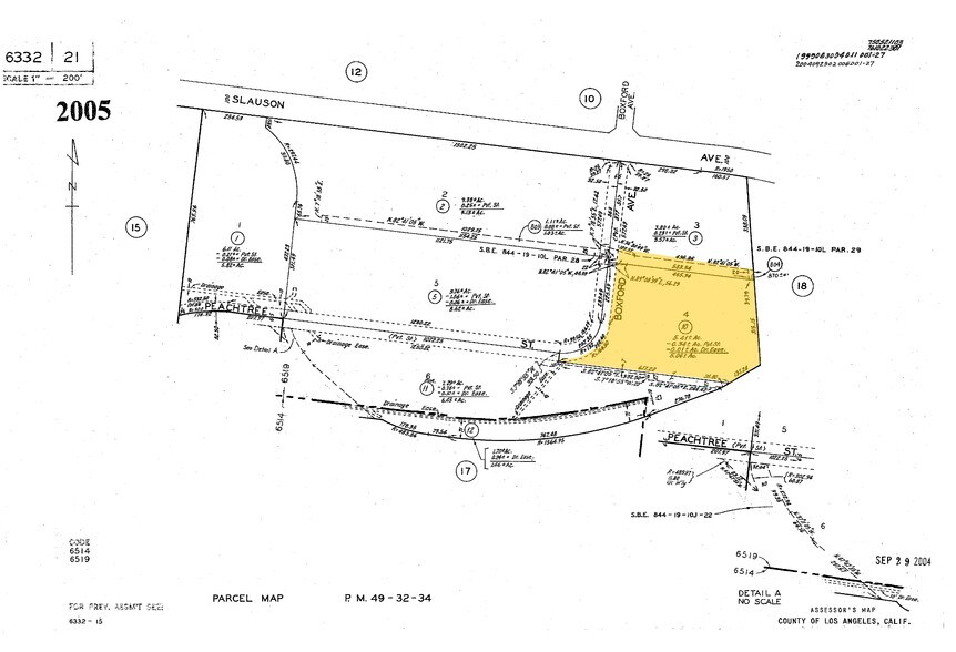 6200-6280 Peachtree St, Commerce, CA à louer - Plan cadastral - Image 3 de 11