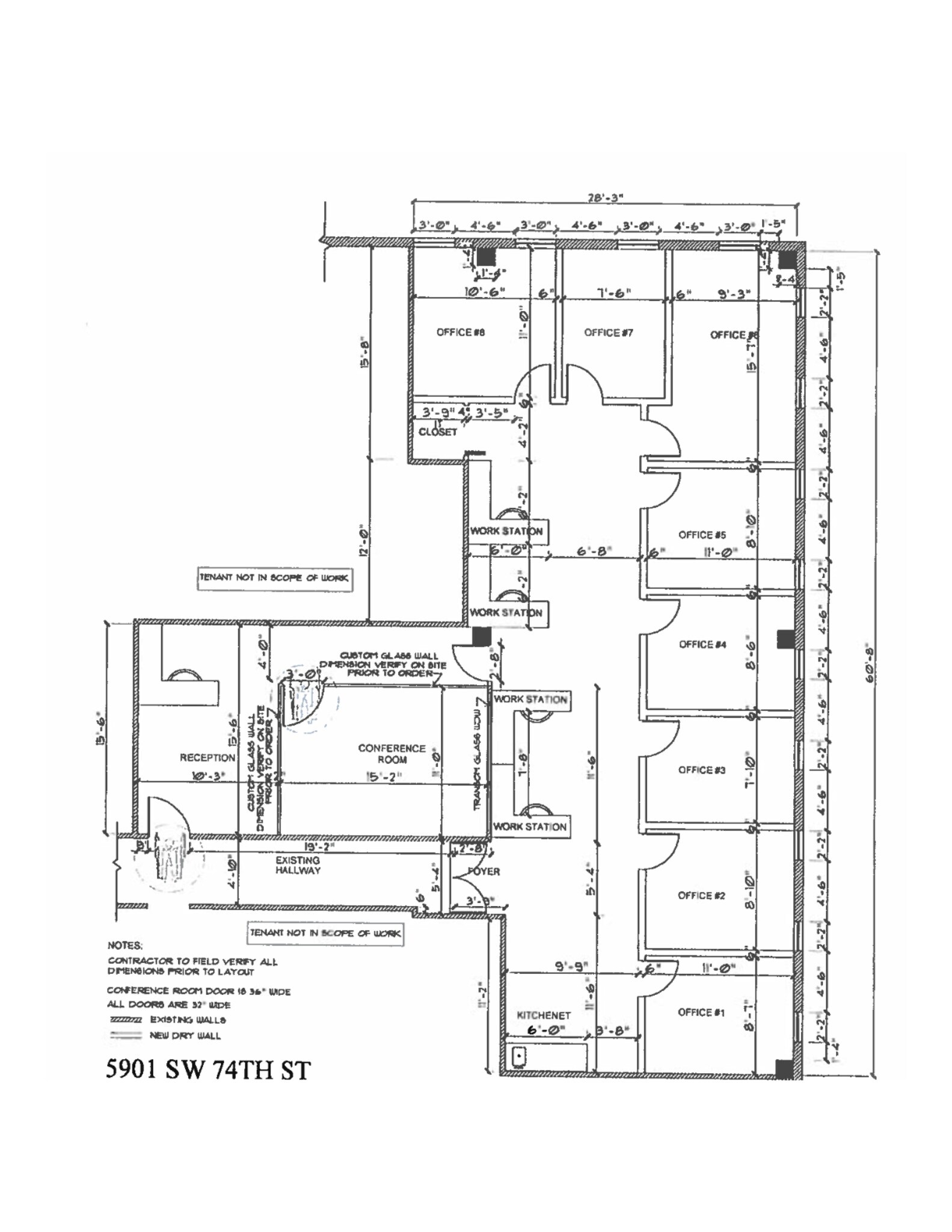 5901 SW 74th St, Miami, FL à louer Plan de site- Image 1 de 1