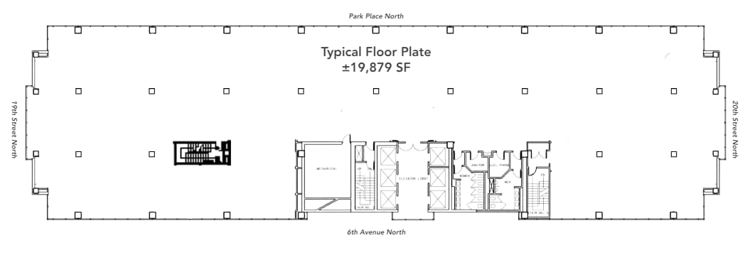 2001 Park Pl, Birmingham, AL for lease Typical Floor Plan- Image 1 of 1
