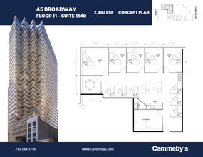 45 Broadway, New York, NY for lease Floor Plan- Image 1 of 1