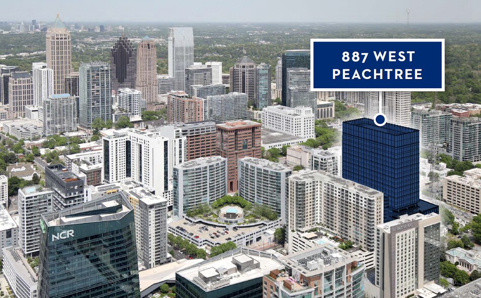 887 W Peachtree St NW, Atlanta, GA à louer - Aérien - Image 2 de 5