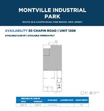 60 Chapin Rd, Pine Brook, NJ à louer Plan d’étage- Image 1 de 1