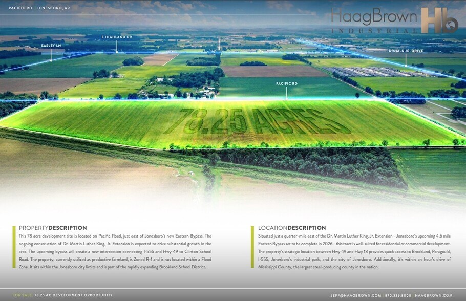 Pacific, Jonesboro, AR à vendre - Aérien - Image 2 de 6